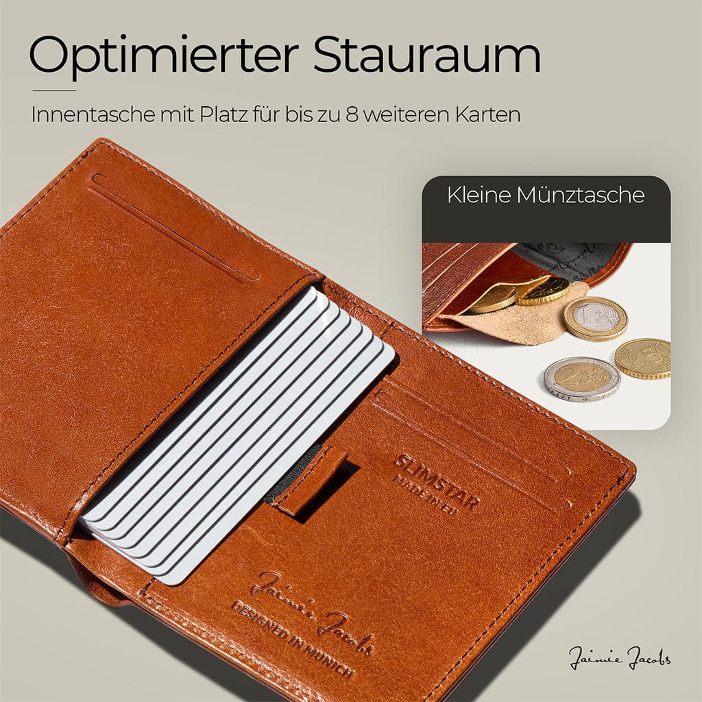 Jaimie Jacobs Geldbeutel Portemonnaie Slimstar - slim wallet with small coin pocket Slimstar slim wallet without coin pocket