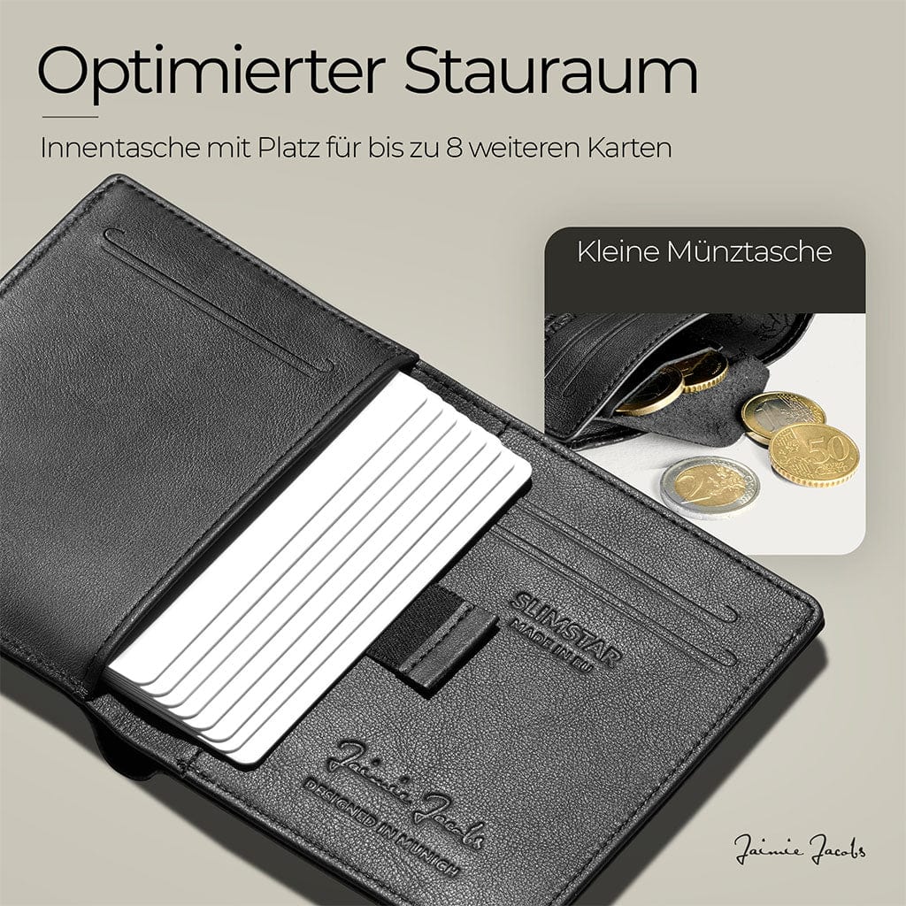 Jaimie Jacobs Geldbeutel Portemonnaie Slimstar - slim wallet with small coin pocket Slimstar slim wallet without coin pocket