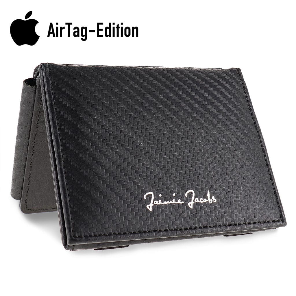 Jaimie Jacobs Geldbeutel Portemonnaie Carbon Flap Boy XL AirTag-Edition - Magic Wallet with Coin Pocket Flap Boy XL AirTag-Edition - Magic Wallet with Coin Pocket 