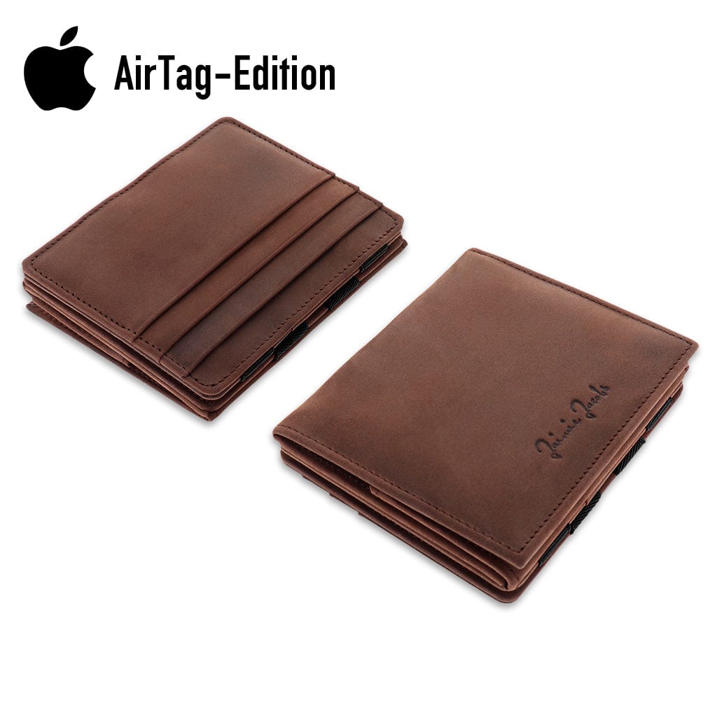 Jaimie Jacobs Geldbeutel Portemonnaie Flap Boy AirTag-Edition - Magic Wallet with Coin Pocket Flap Boy magic-wallet with coin pocket & Apple AirTag pocket