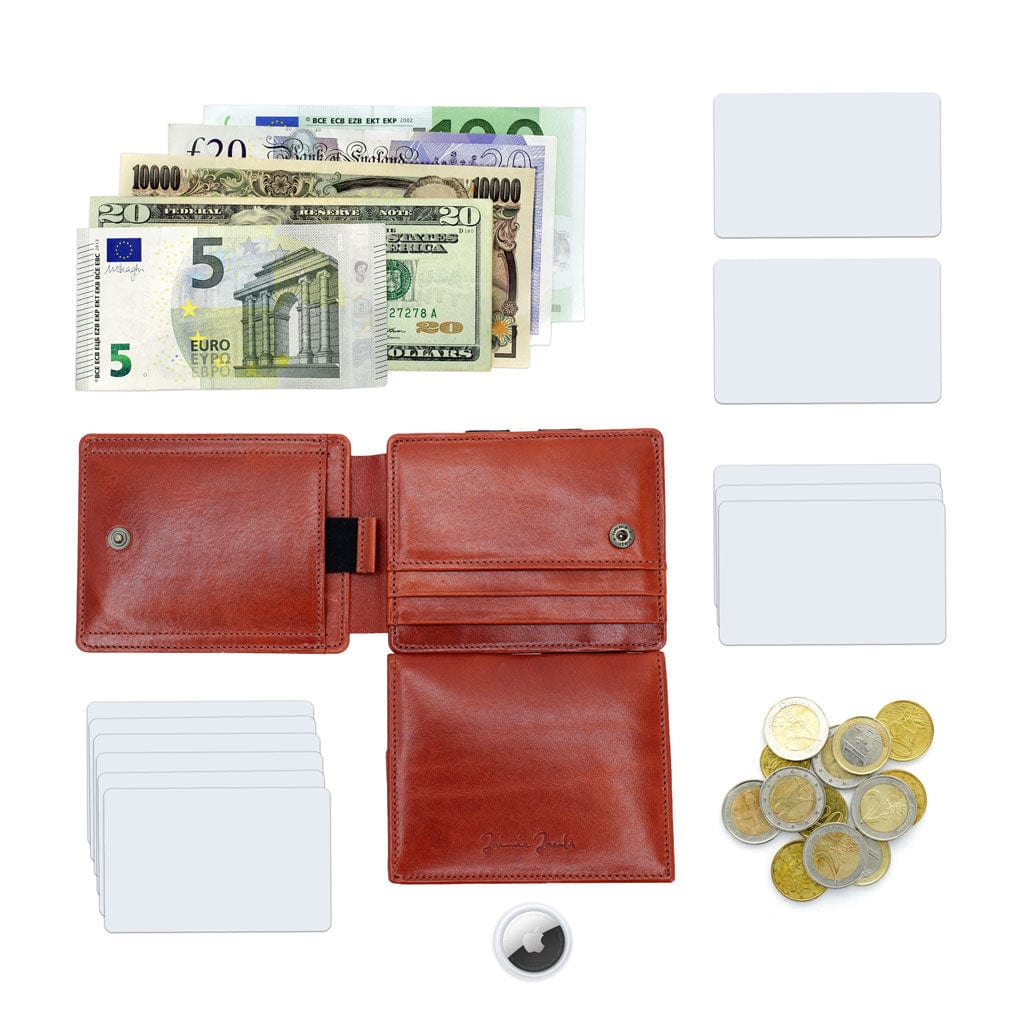 Jaimie Jacobs Geldbeutel Portemonnaie Flap Boy XL AirTag-Edition - Magic Wallet with Coin Pocket Flap Boy XL AirTag-Edition - Magic Wallet with Coin Pocket 