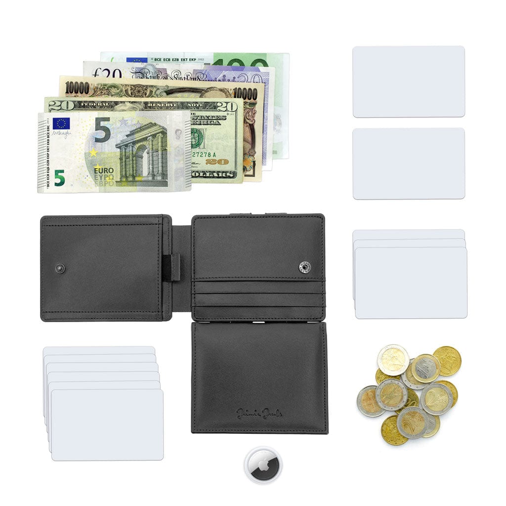 Jaimie Jacobs Geldbeutel Portemonnaie Flap Boy XL AirTag-Edition - Magic Wallet with Coin Pocket Flap Boy XL AirTag-Edition - Magic Wallet with Coin Pocket 