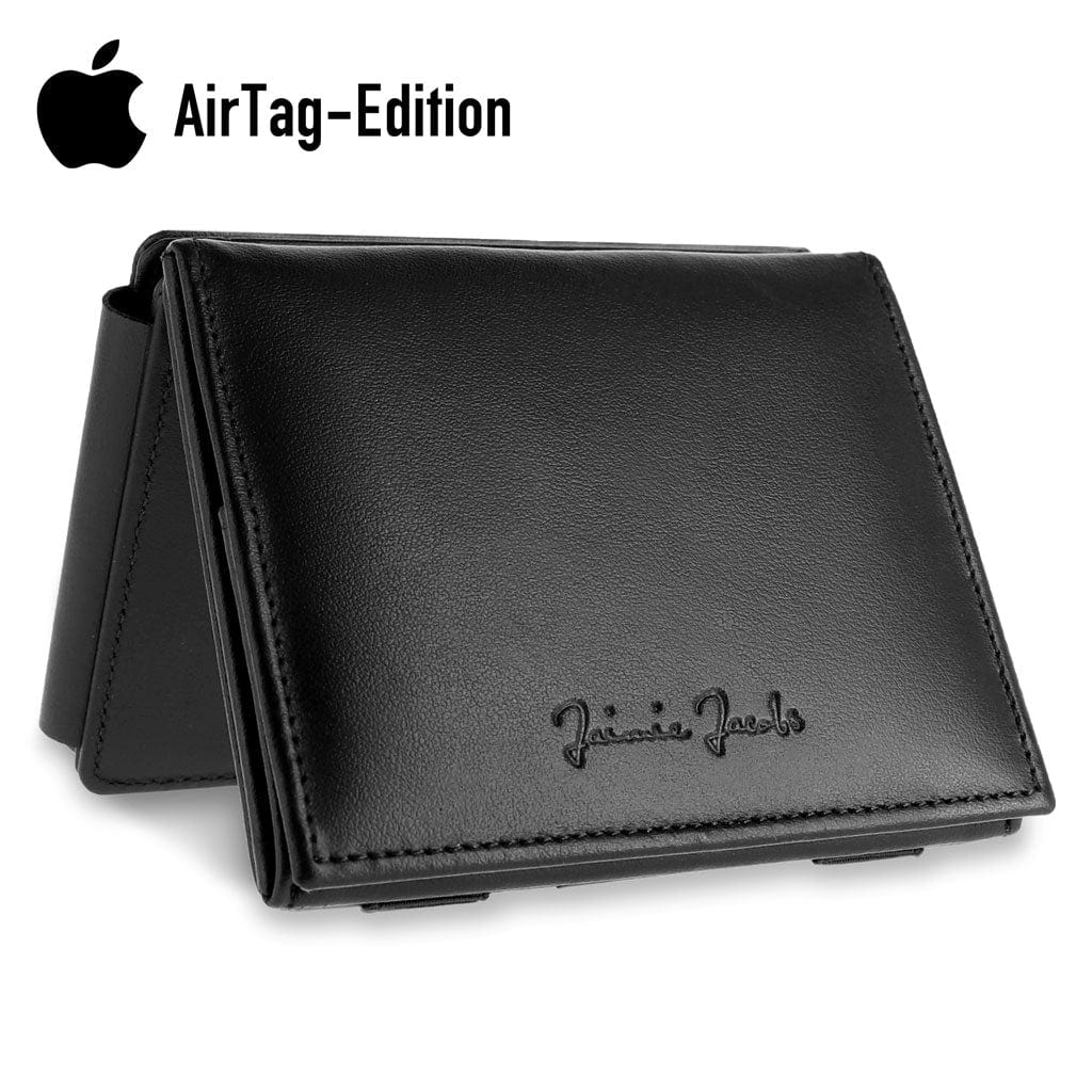 Jaimie Jacobs Geldbeutel Portemonnaie Black Flap Boy XL AirTag-Edition - Magic Wallet with Coin Pocket Flap Boy XL AirTag-Edition - Magic Wallet with Coin Pocket 